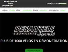 Tablet Screenshot of desautelssport.com